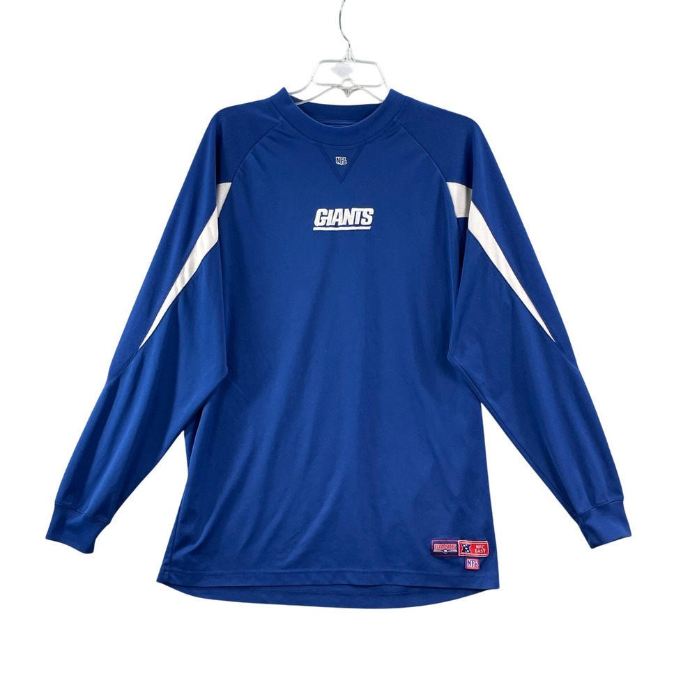 VF Imagewear NFL New York Giants Shirt Mens Large Blue Long Sleeve NFC East Logo